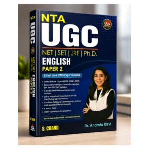 NTA UGC NET SET JRF PhD English Paper 2 by Dr. Anamta Rizvi, comprehensive English literature and language preparation book with solved papers, mock tests and practice questions for UGC NET examinations.