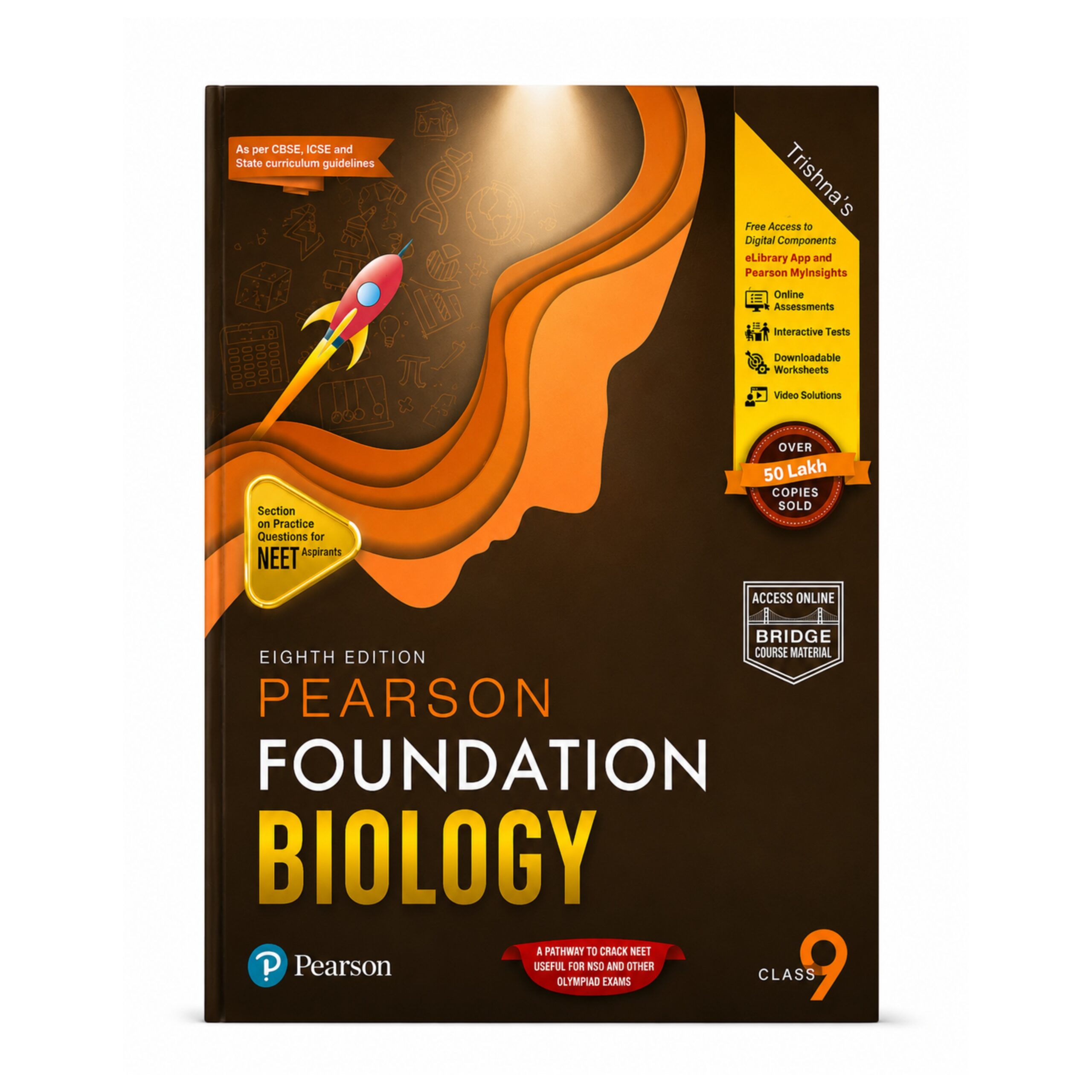 Pearson Foundation Biology Class 9 Eighth Edition for NEET Foundation NSO Olympiad and Competitive Exam Preparation