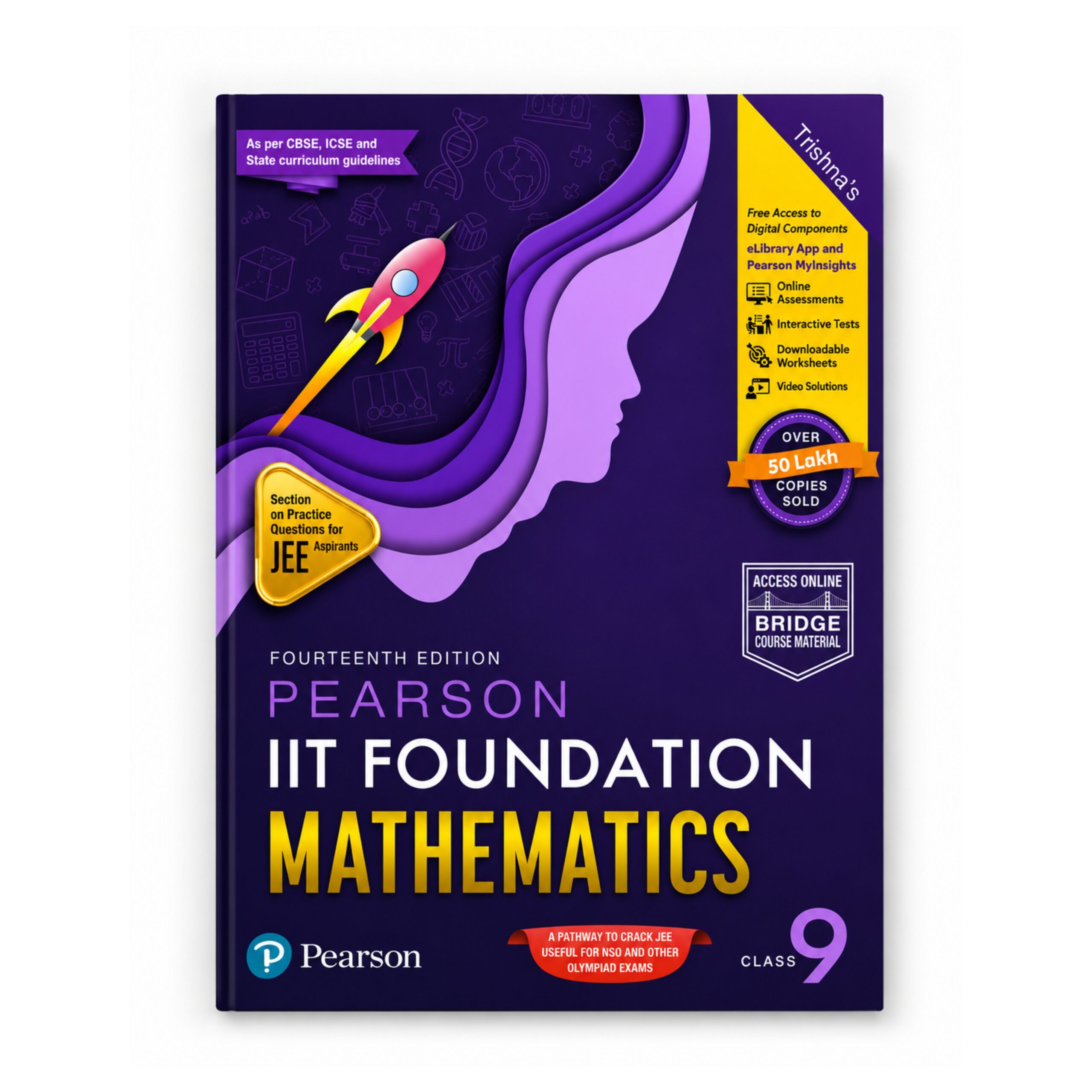 Pearson IIT Foundation Mathematics Class 9 Fourteenth Edition for JEE Foundation Olympiad NSO NTSE and Competitive Exam Preparation