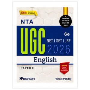 NTA UGC NET SET JRF 2026 English Paper II 6th Edition by Vineet Pandey updated with June 2025 and January 2026 papers for UGC NET English preparation