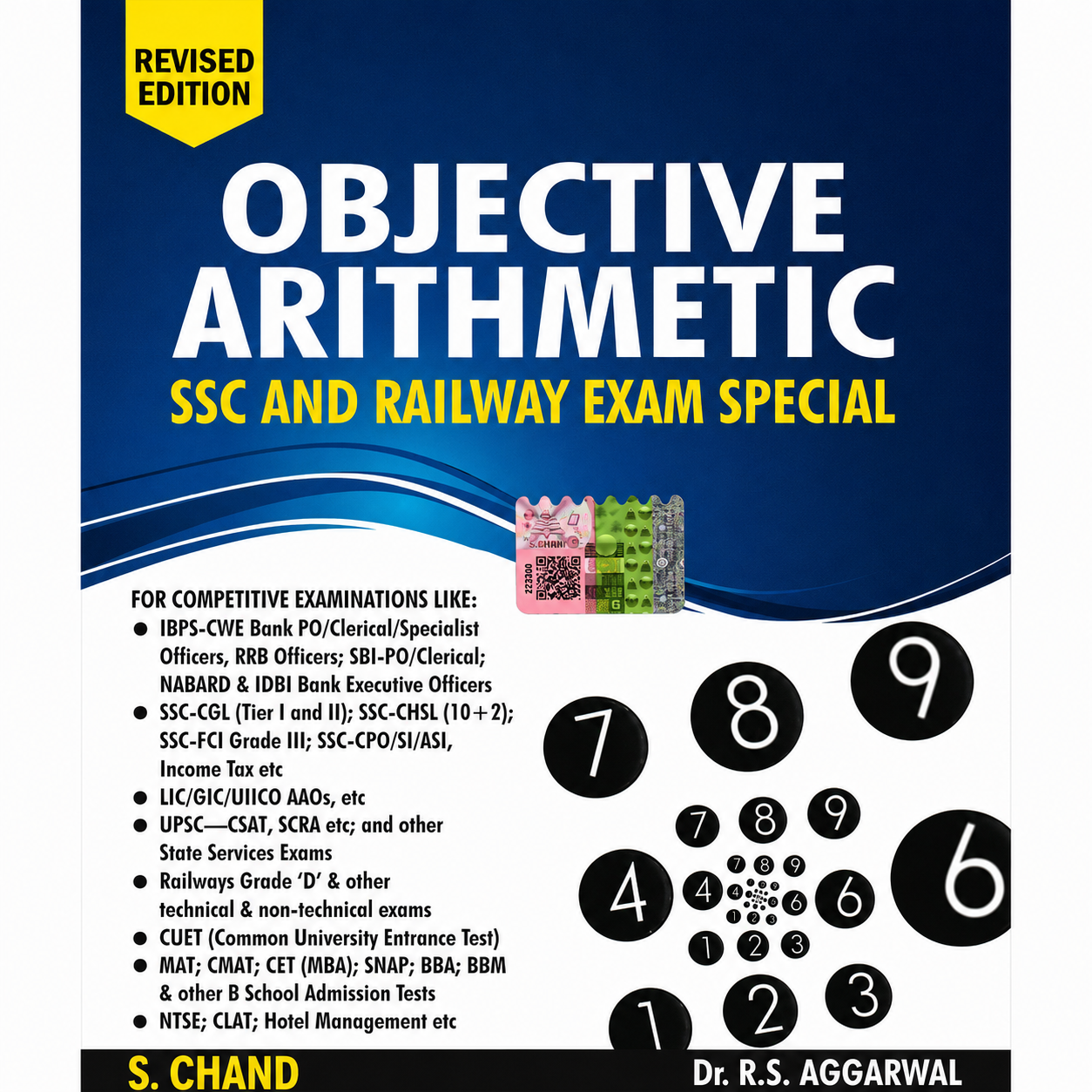 Objective Arithmetic SSC and Railway Exam Special Revised Edition by Dr. R. S. Aggarwal published by S. Chand for competitive exam preparation.