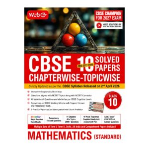 MTG CBSE 10 Years Solved Papers Mathematics Standard Class 10