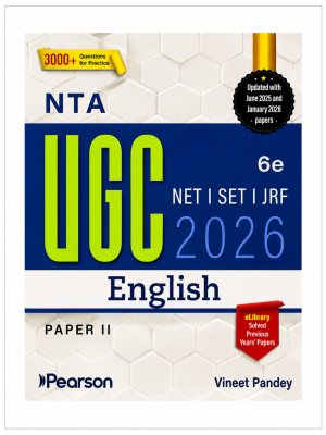 NTA UGC NET SET JRF 2026 English Paper II 6th Edition | Updated with June 2025 & January 2026 Papers | Vineet Pandey | Pearson