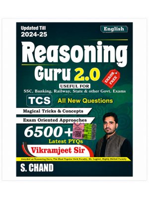 S. Chand Reasoning Guru 2.0 (English) | Updated Till 2024–25 | TCS All New Questions | 6500+ Latest PYQs | By Vikramjeet Sir